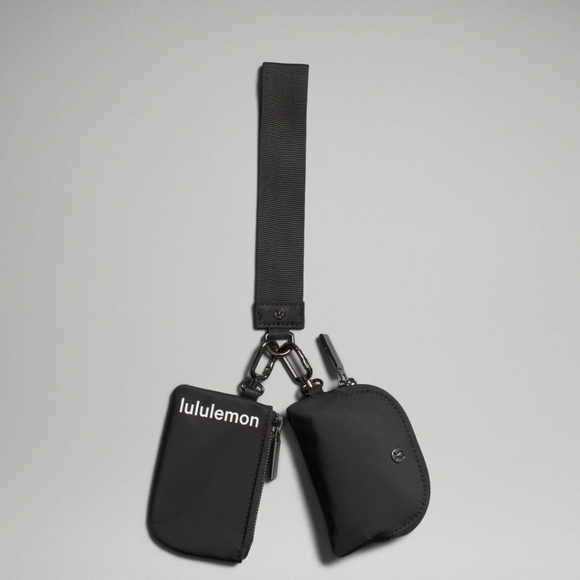 lululemon athletica Handbags - NWT Lululemon Dual Pouch Wristlet! Black Hardware! Comes with proof of purchase!